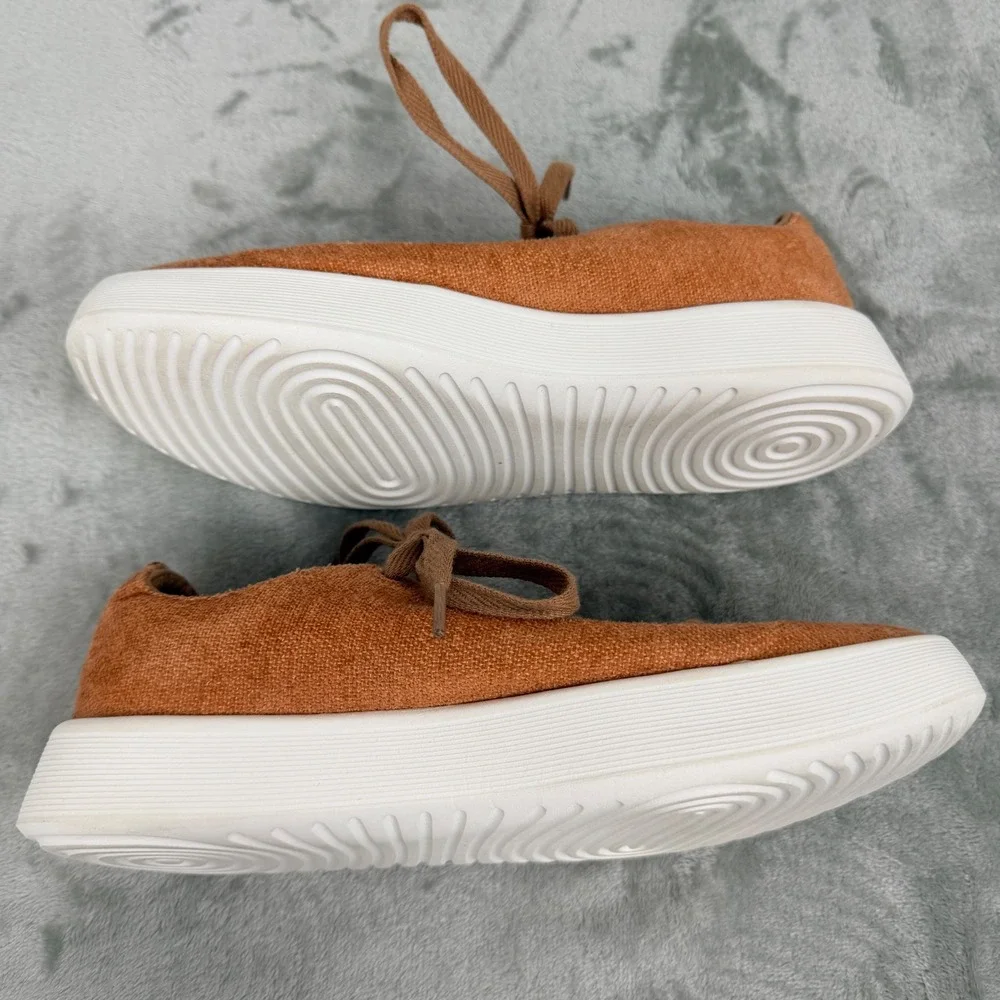 Allbirds Cruiser Velvet Women's 6.5 Sneakers Rust Orange‎ Low Top Lace Up Shoes